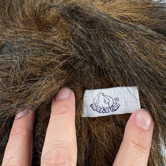 NEW People Pals Plush Ape Orangutan‎ Long Brown Fur Plush Gorilla 14in w Baby - Picture 11 of 13